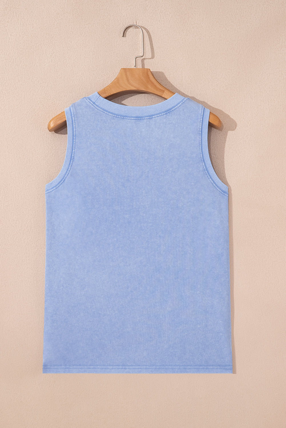 Phalaenopsis Mineral Wash Patched Chest Pocket Tank Top
