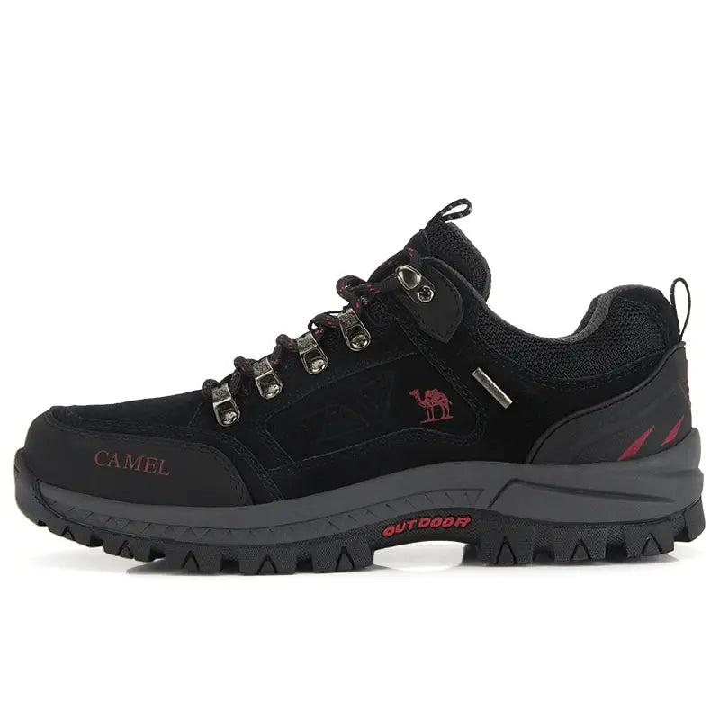 GOLDEN CAMEL Outdoors Hiking Shoes Women Anti-Slip Breathable Trekking Shoes for Men Climbing Leather