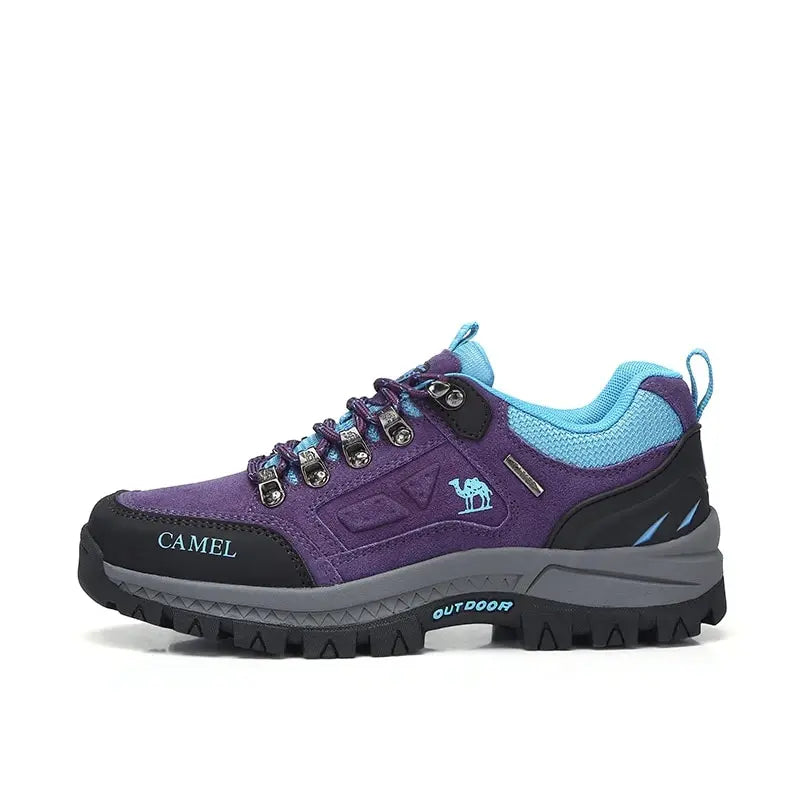 GOLDEN CAMEL Outdoors Hiking Shoes Women Anti-Slip Breathable Trekking Shoes for Men Climbing Leather