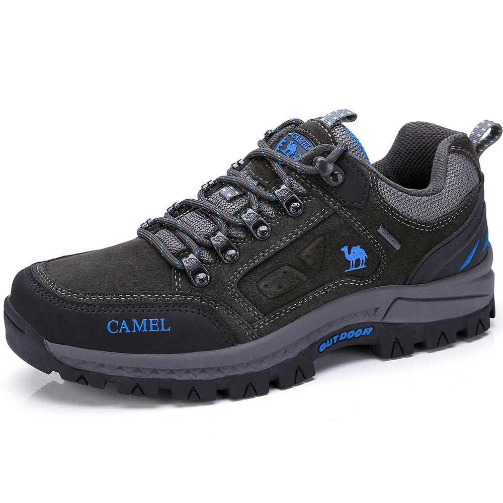GOLDEN CAMEL Outdoors Hiking Shoes Women Anti-Slip Breathable Trekking Shoes for Men Climbing Leather