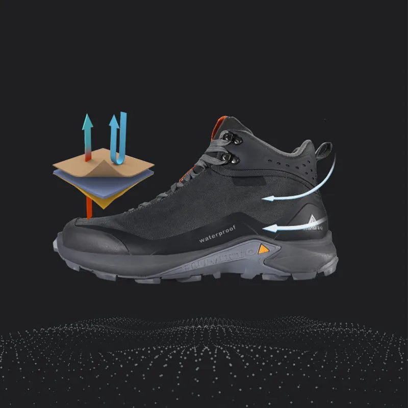 Chaussures de randonnée HUMTTO pour hommes, bottes de randonnée professionnelles pour l'escalade, le camping, la montagne, la chasse et le sport