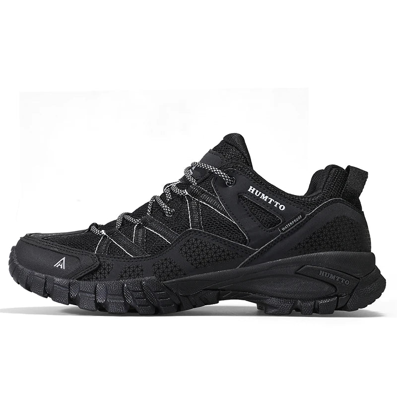 HUMTTO New Arrival Hiking Shoes Breathable Lace Up Trekking Shoes Male Cushioning Ourdoor Climbing Tourism Sneakers Men Big Size