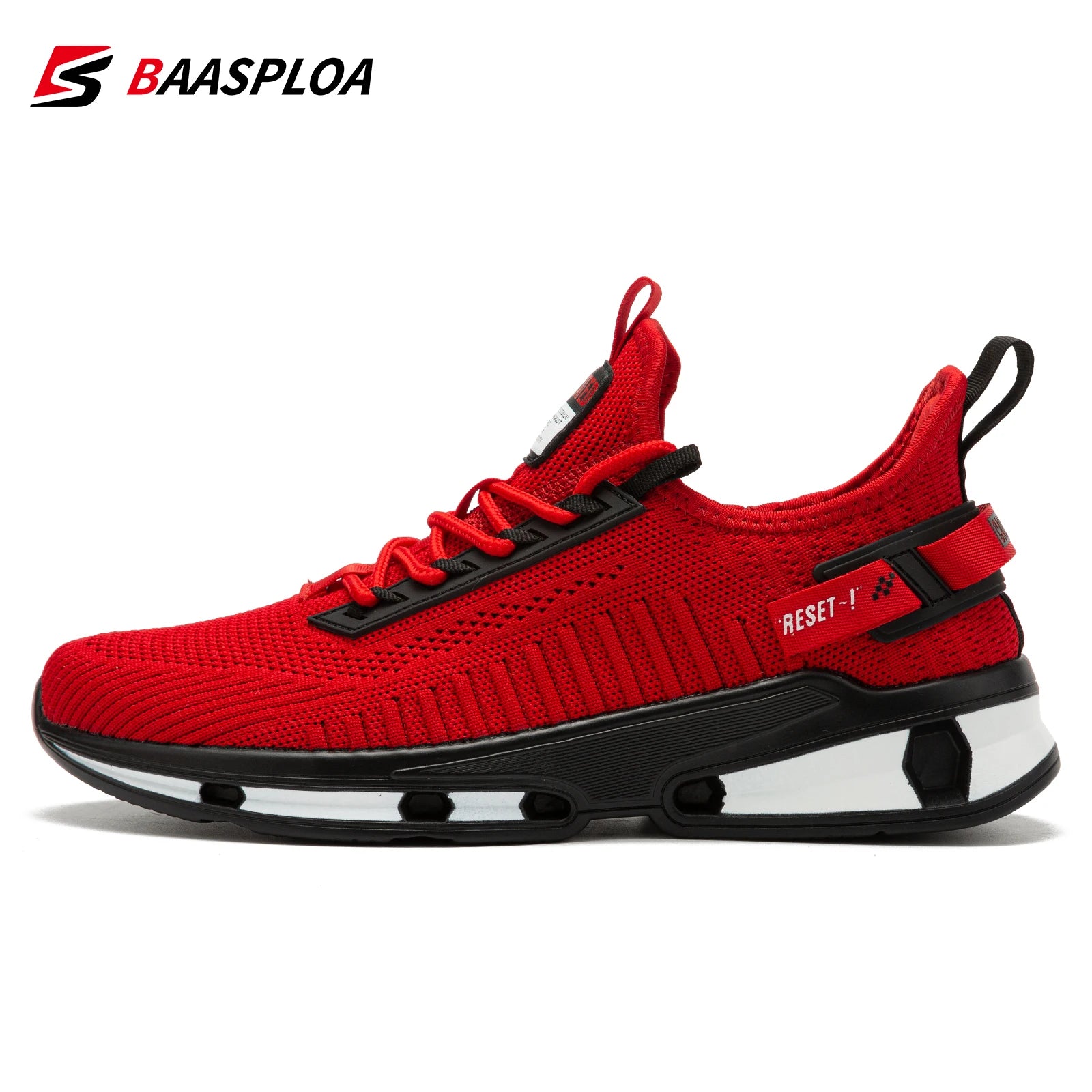 Baasploa Lightweight Running Shoes For Men Casual Men's Designer Mesh Sneakers Lace-Up Male Outdoor Sports Walking Shoe