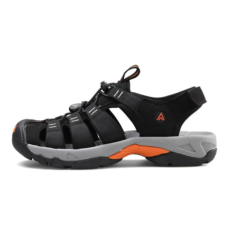 Sandales d'été HUMTTO pour hommes 2021, sandales de plage respirantes pour hommes, chaussures aquatiques pour randonnée, camping, pêche, escalade