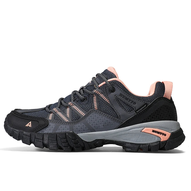 HUMTTO New Arrival Hiking Shoes Breathable Lace Up Trekking Shoes Male Cushioning Ourdoor Climbing Tourism Sneakers Men Big Size