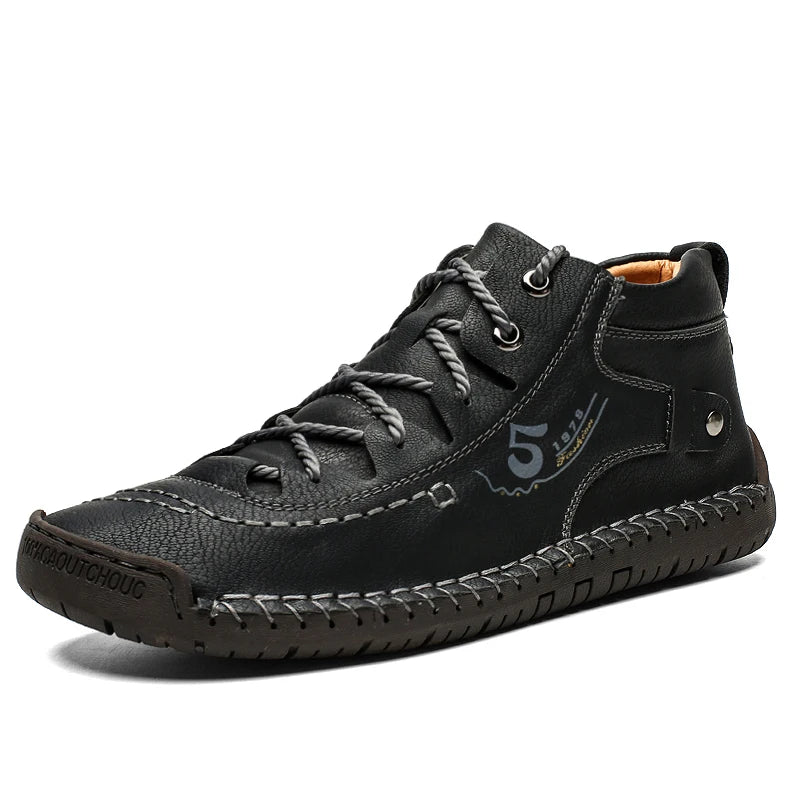Chaussures décontractées pour hommes, mocassins en cuir faits à la main, confortables, de qualité, plates, en croûte de cuir, baskets pour hommes, nouvelle collection 2024