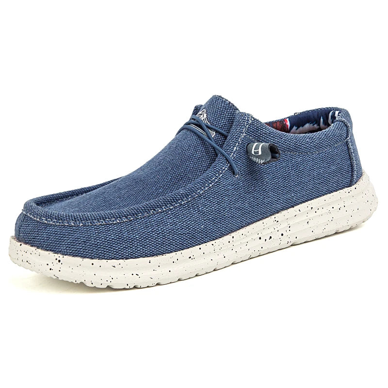 Chaussures décontractées en toile denim pour hommes, grandes tailles, vulcanisées, tendance, de luxe, respirantes, pour l'extérieur