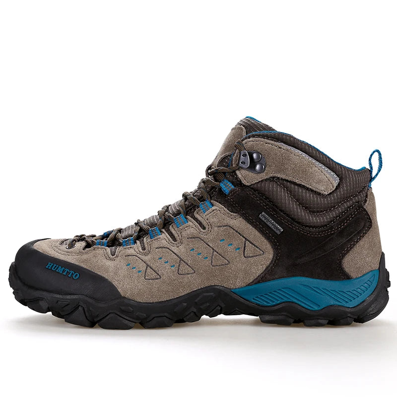 HUMTTO Nouvelles chaussures de randonnée imperméables pour hommes et femmes, baskets d'extérieur en cuir pour hommes et femmes, marche, escalade, trekking, sport, bottes pour hommes et femmes