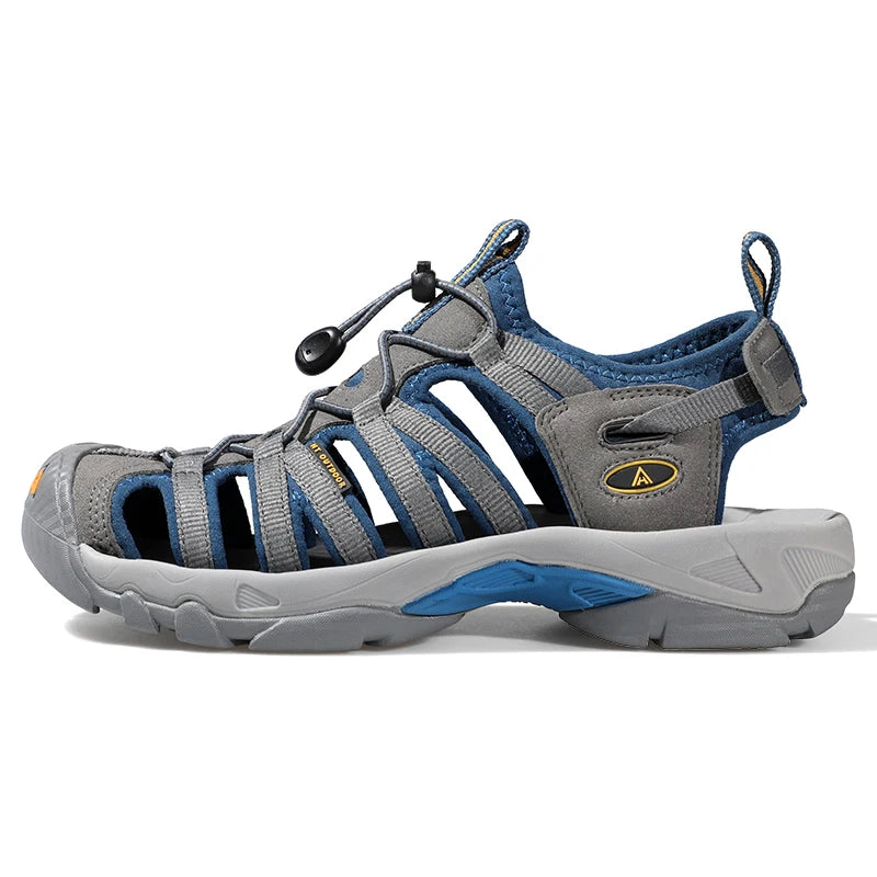 Sandales d'été HUMTTO pour hommes 2021, sandales de plage respirantes pour hommes, chaussures aquatiques pour randonnée, camping, pêche, escalade