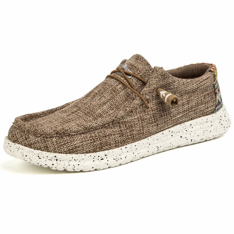 Chaussures décontractées en toile denim pour hommes, grandes tailles, vulcanisées, tendance, de luxe, respirantes, pour l'extérieur