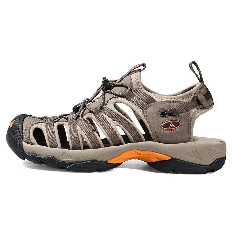 Sandales d'été HUMTTO pour hommes 2021, sandales de plage respirantes pour hommes, chaussures aquatiques pour randonnée, camping, pêche, escalade