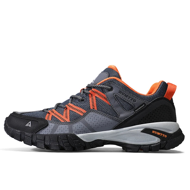 HUMTTO New Arrival Hiking Shoes Breathable Lace Up Trekking Shoes Male Cushioning Ourdoor Climbing Tourism Sneakers Men Big Size
