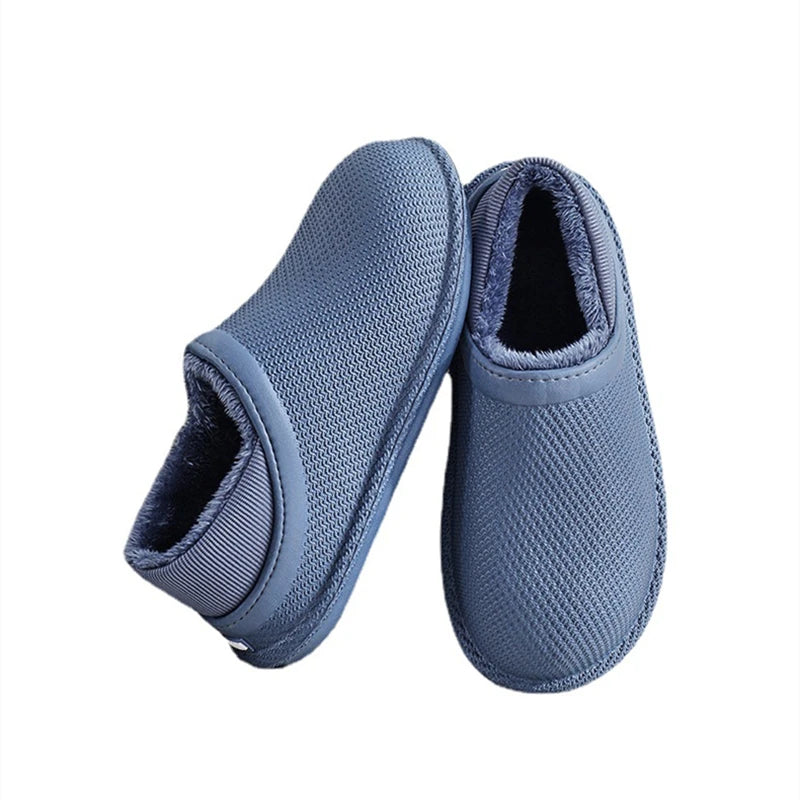 WOIZGIC Chaussons d'intérieur chauds pour femmes, chaussures d'automne et d'hiver en fourrure et peluche EVA, grande taille 35-45