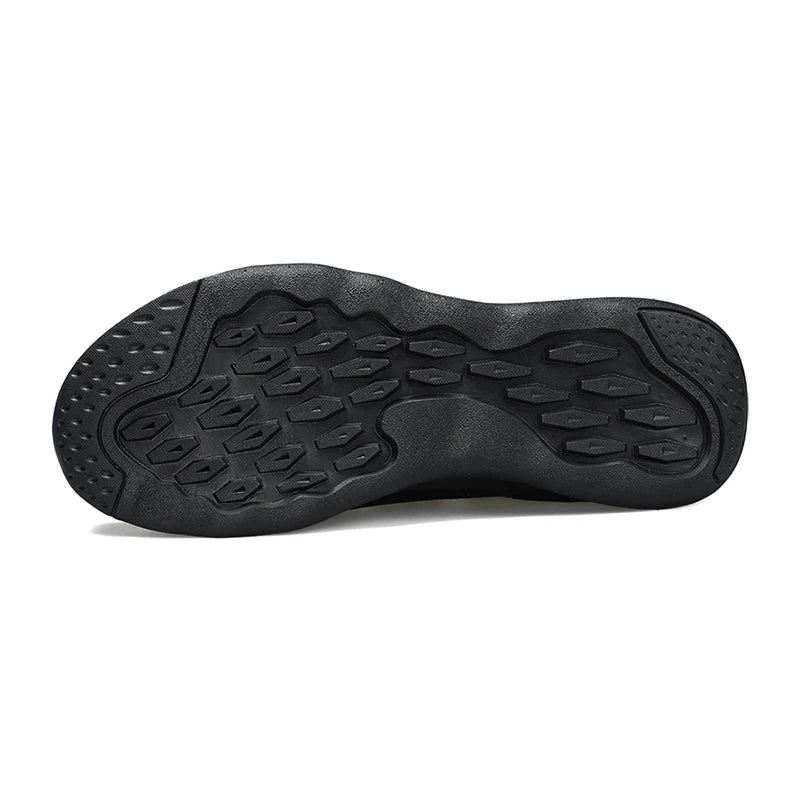Chaussures de randonnée en cuir véritable de haute qualité pour hommes, baskets d'extérieur à bande élastique, souples, antidérapantes, légères, pour le trekking
