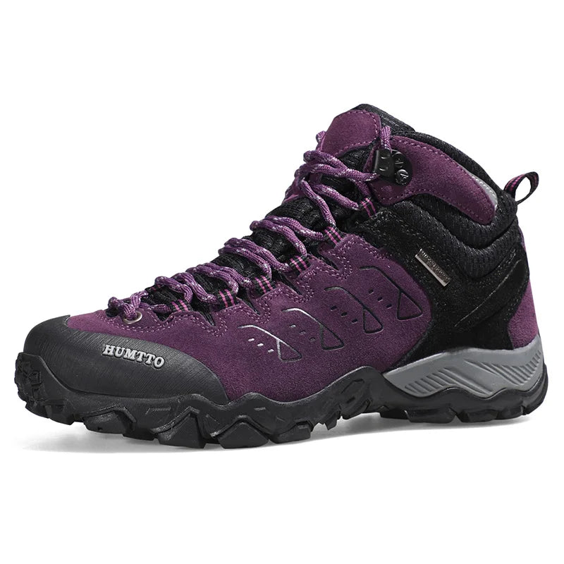 HUMTTO Nouvelles chaussures de randonnée imperméables pour hommes et femmes, baskets d'extérieur en cuir pour hommes et femmes, marche, escalade, trekking, sport, bottes pour hommes et femmes