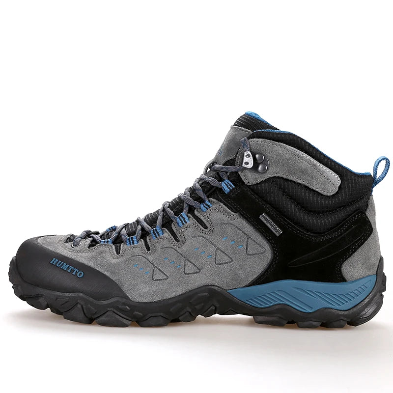 HUMTTO Nouvelles chaussures de randonnée imperméables pour hommes et femmes, baskets d'extérieur en cuir pour hommes et femmes, marche, escalade, trekking, sport, bottes pour hommes et femmes