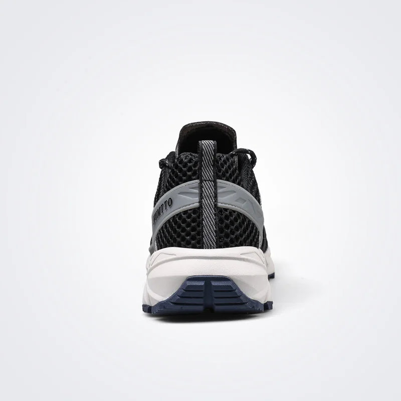 HUMTTO Chaussures de course antidérapantes et amortissantes pour hommes, respirantes, à lacets, pour le sport, le jogging, la randonnée, l'été, légères