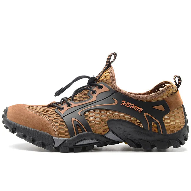 Chaussures décontractées en maille et cuir artificiel pour homme, baskets respirantes, grande taille, pour la marche, collection été 2024