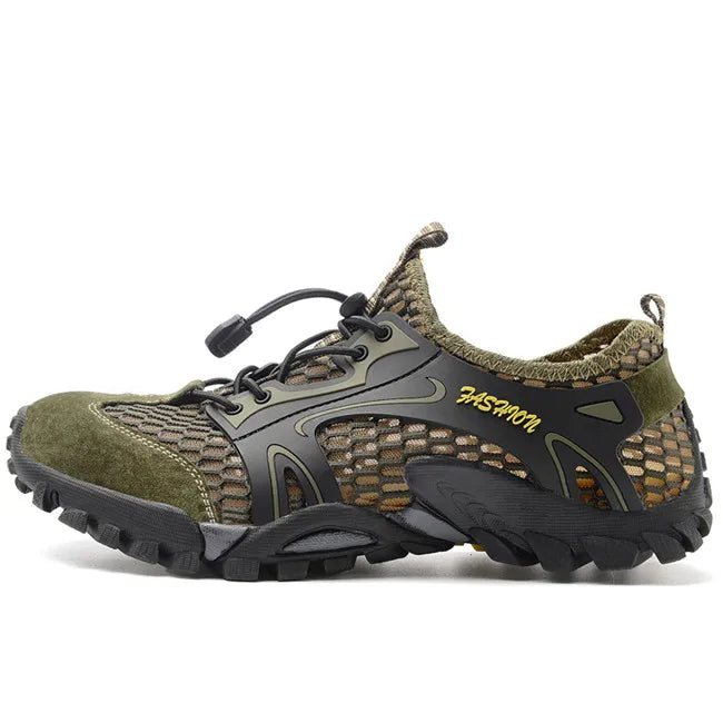 Chaussures décontractées en maille et cuir artificiel pour homme, baskets respirantes, grande taille, pour la marche, collection été 2024