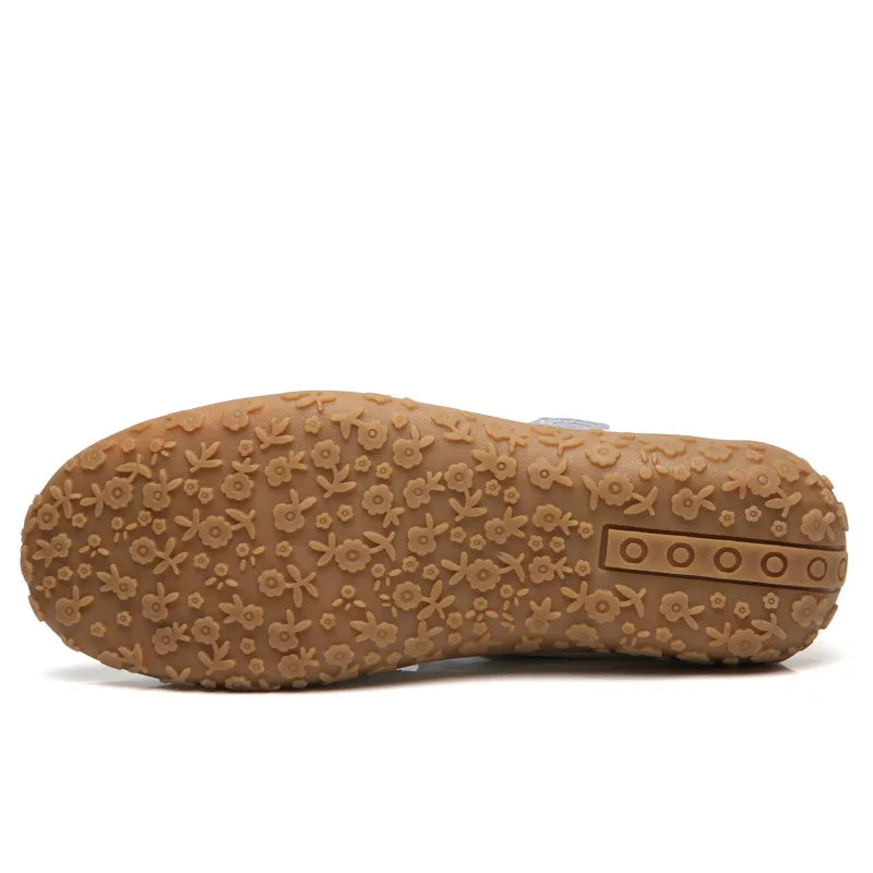 WOIZGIC Femmes Dames Femme Mère Chaussures En Cuir Véritable Sandales Gladiateur Été Plage Cool Creux Souple Crochet Boucle LLX-9568