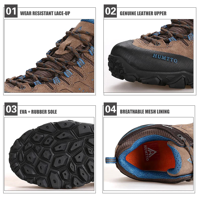Chaussures de randonnée antidérapantes et résistantes à l'usure pour hommes, respirantes et résistantes aux éclaboussures, pour l'escalade, le trekking, la chasse, le tourisme et la montagne