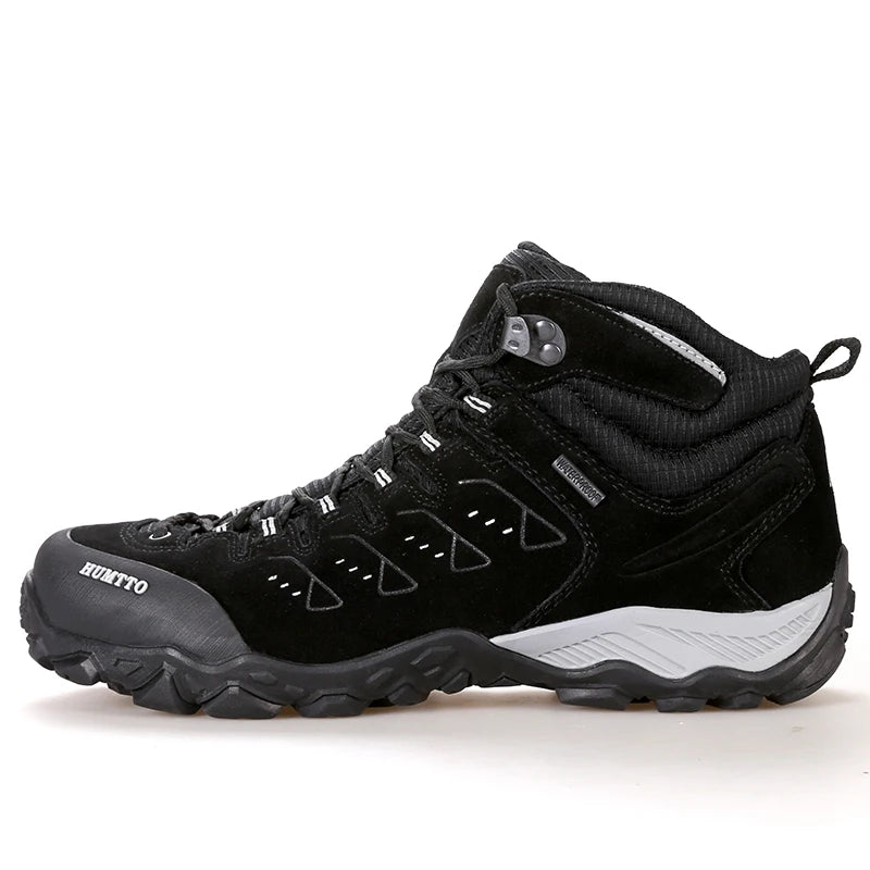 HUMTTO Nouvelles chaussures de randonnée imperméables pour hommes et femmes, baskets d'extérieur en cuir pour hommes et femmes, marche, escalade, trekking, sport, bottes pour hommes et femmes