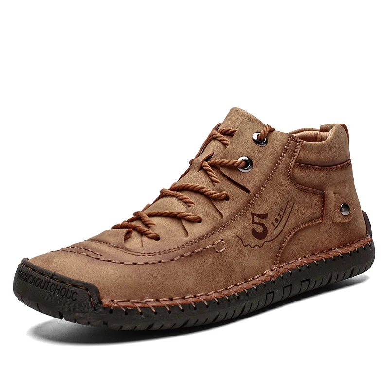 Chaussures décontractées pour hommes, mocassins en cuir faits à la main, confortables, de qualité, plates, en croûte de cuir, baskets pour hommes, nouvelle collection 2024