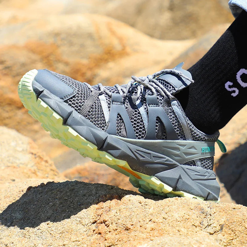 HUMTTO Marque Chaussures de Randonnée D'été Nouvelles Baskets Respirantes pour Hommes Sandales de Trekking Hommes Escalade en Plein Air Marche Chaussures Aquatiques Hommes
