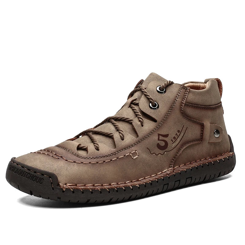 Chaussures décontractées pour hommes, mocassins en cuir faits à la main, confortables, de qualité, plates, en croûte de cuir, baskets pour hommes, nouvelle collection 2024