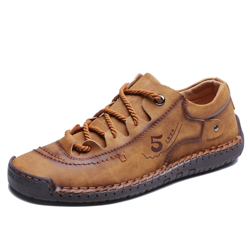 Chaussures décontractées pour hommes, mocassins en cuir faits à la main, confortables, de qualité, plates, en croûte de cuir, baskets pour hommes, nouvelle collection 2024