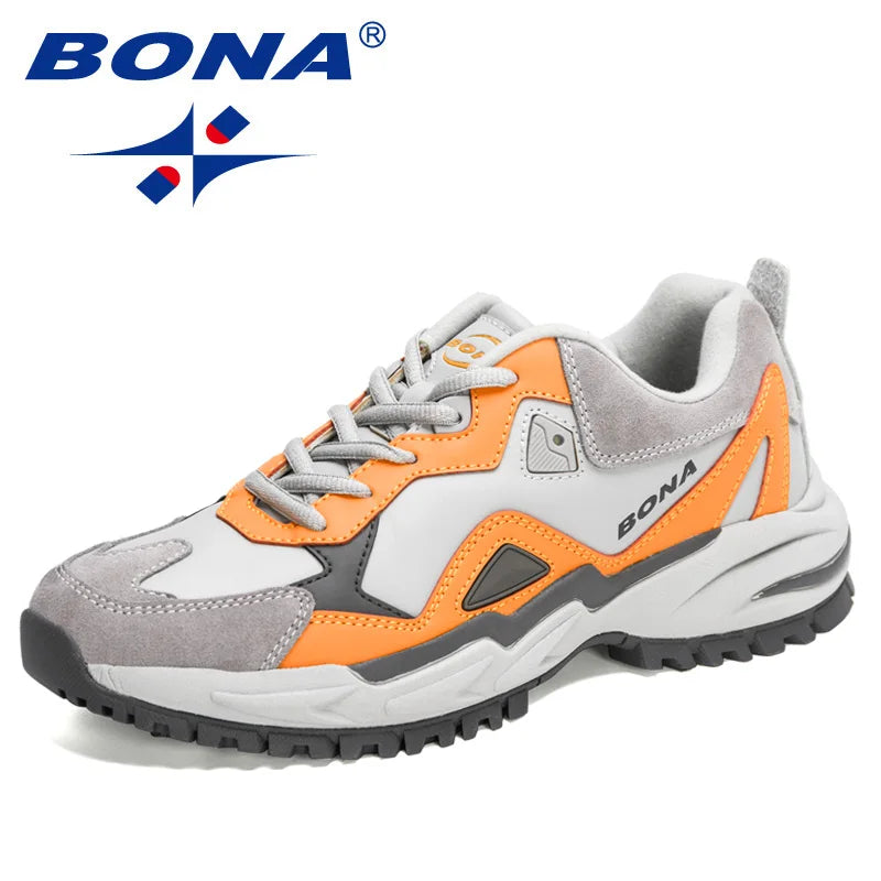 BONA BONA 2022 New Designers Top Quality Original Trial Running Shoes Men Sport Jogging Athelitic Outdoor Shoes Man Walking Foot