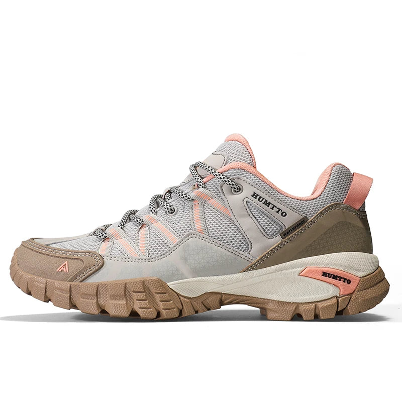 HUMTTO New Arrival Hiking Shoes Breathable Lace Up Trekking Shoes Male Cushioning Ourdoor Climbing Tourism Sneakers Men Big Size