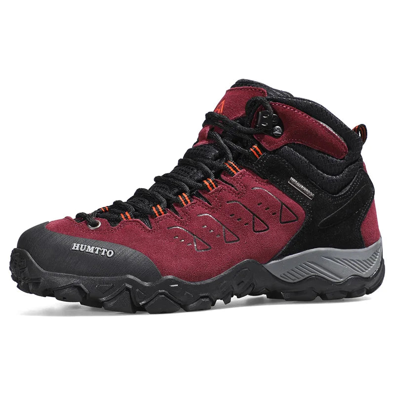 HUMTTO Nouvelles chaussures de randonnée imperméables pour hommes et femmes, baskets d'extérieur en cuir pour hommes et femmes, marche, escalade, trekking, sport, bottes pour hommes et femmes