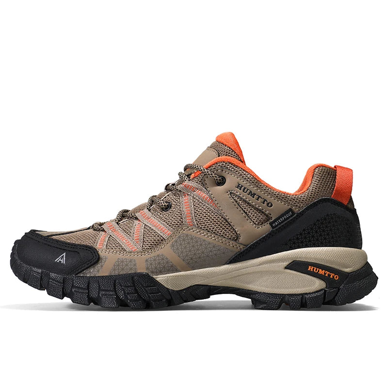 HUMTTO New Arrival Hiking Shoes Breathable Lace Up Trekking Shoes Male Cushioning Ourdoor Climbing Tourism Sneakers Men Big Size