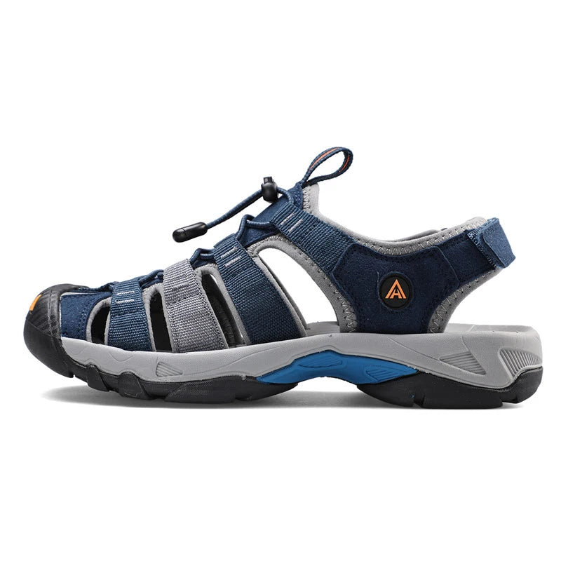 Sandales d'été HUMTTO pour hommes 2021, sandales de plage respirantes pour hommes, chaussures aquatiques pour randonnée, camping, pêche, escalade