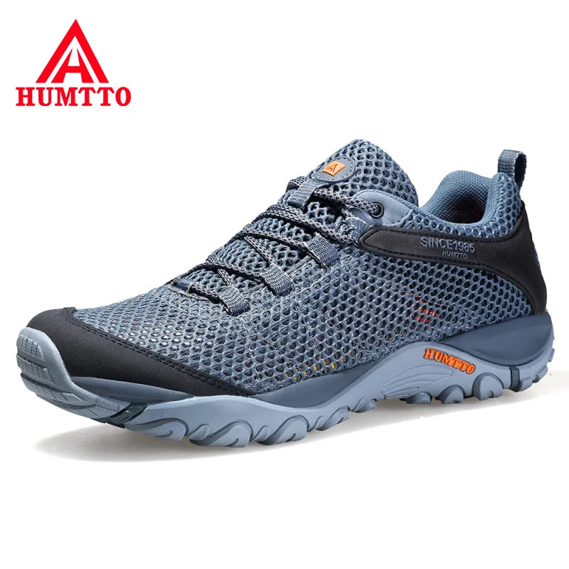 HUMTTO Nouvelles chaussures de randonnée d'été pour hommes chaussures de sport respirantes pour hommes chaussures de trekking en plein air chaussures d'escalade chasse marche homme chaussures