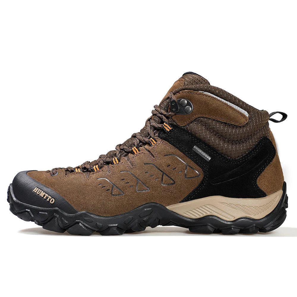 HUMTTO Nouvelles chaussures de randonnée imperméables pour hommes et femmes, baskets d'extérieur en cuir pour hommes et femmes, marche, escalade, trekking, sport, bottes pour hommes et femmes