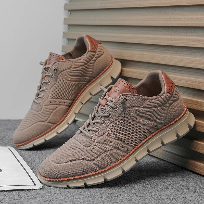 Plus Big Size 50 51 52 53 54 Mens Stylish Mesh Shoes Brogues Loafers Summer Lightweight Breathable Non-Leather Casual Shoes