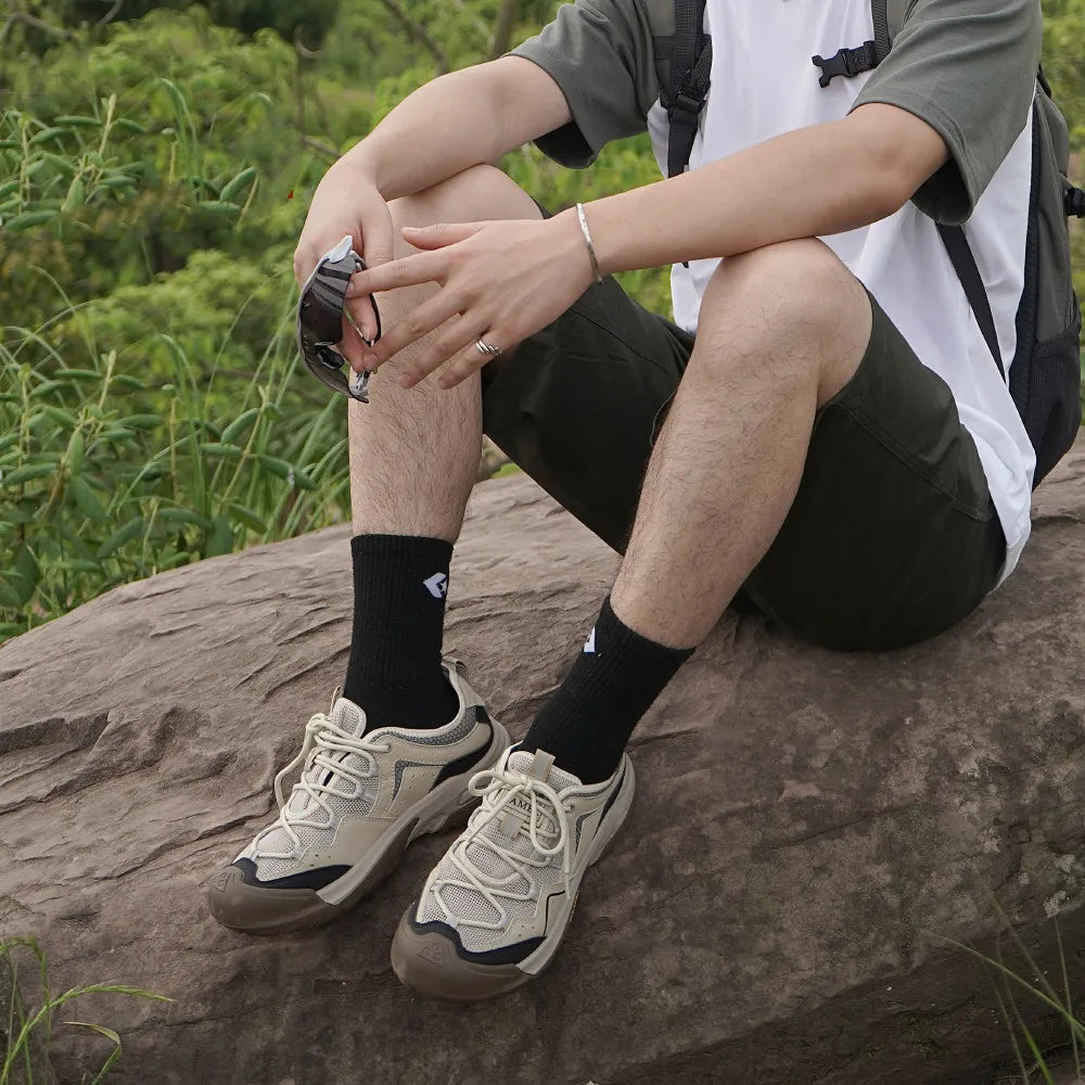 GOLDEN CAMEL Outdoor Hiking Shoes Leisure Lightweight Men's Mesh Breathable Hollow Sports Shoes for Men Trekking Shoe 2024 New