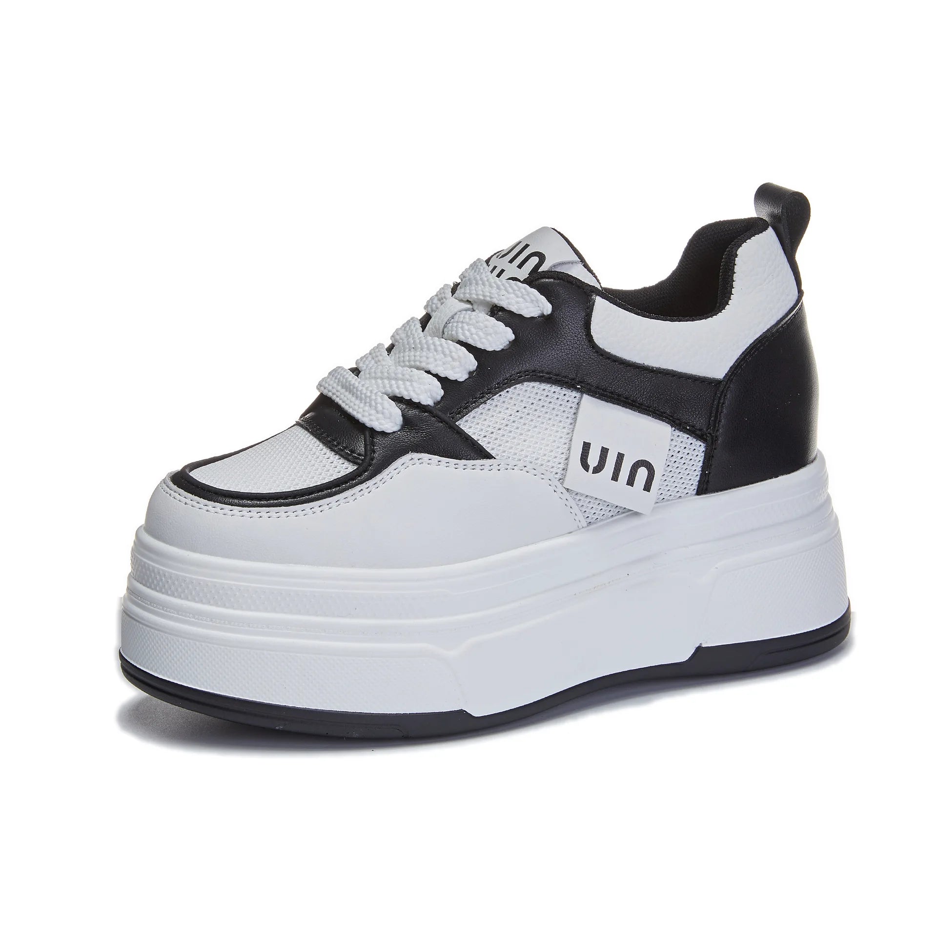 Fujin 9cm Genuine Leather Women Spring Platform Wedge Autumn Sneakers Chunky Comfy Shoes Heels Women Fashion Breathable Ladies