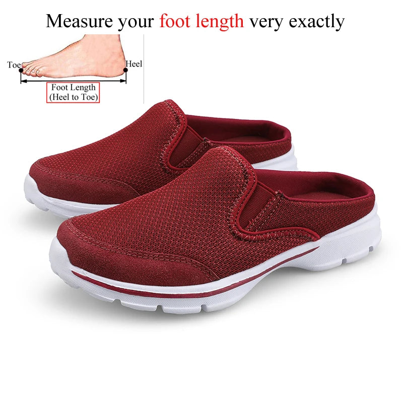 Summer Half Shoes For Men Women Slides Slippers Slip On Shoes Couples Plus Size 47 48 Lightweight For Dropshipping