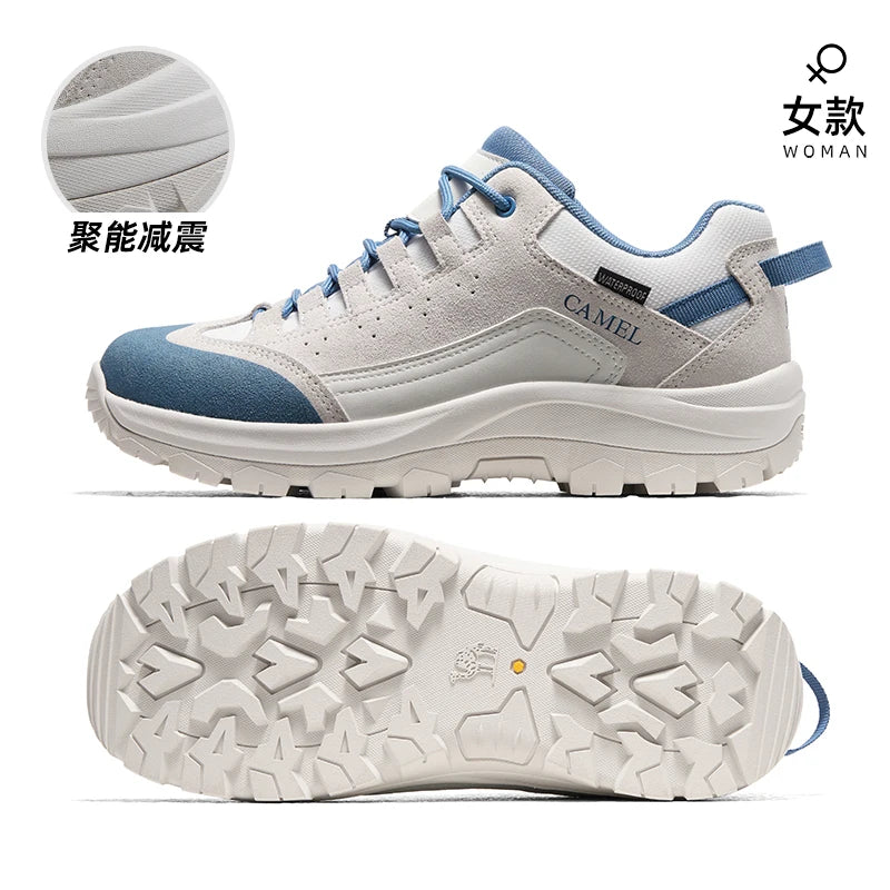 GOLDEN CAMEL Outdoor Hiking Shoes Men and Women Professional waterproof Non-slip Breathable Thick-soled Sports Climbing Shoes