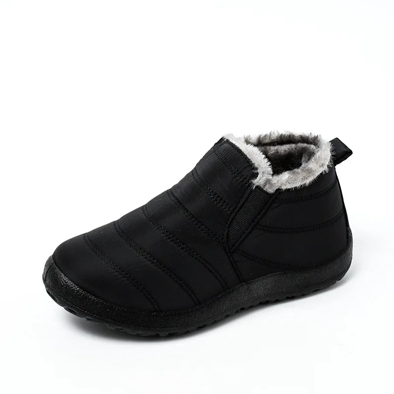 WOIZGIC Waterproof Snow Female Mother Women's Shoes Platform Ankle Boots Winter Autumn Plush Fur Warm Non-Slip Soft Botas Mujer