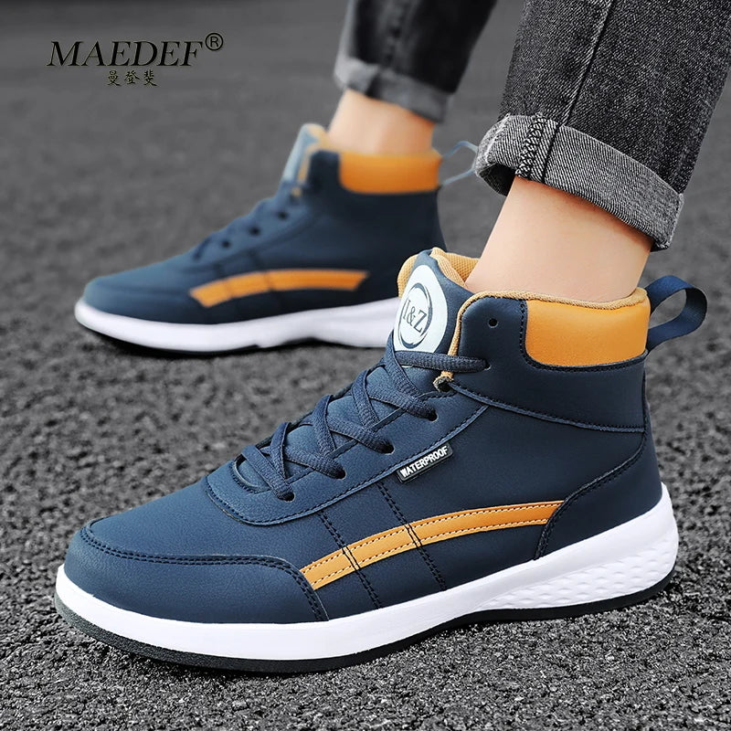 MAEDEF Mens Shoes Casual Lace Up Men's Sneakers Man Sports Shoes Non Slip Tennis for Men Sneakers Vulcanized Man Shoe Footwear