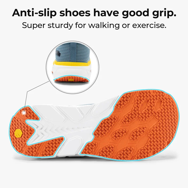 Wide Toe Box Men'S Shoes Cushioned Extra Wide Width Non Slip Running Shoe Comfortable Lightweight Sneakers For Fat Feet