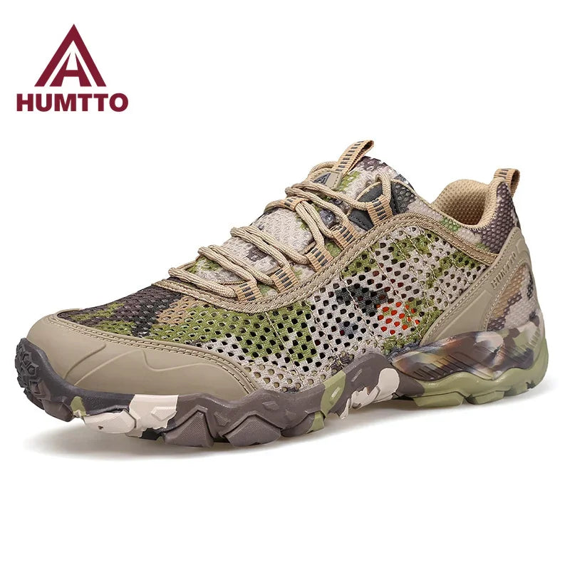 HUMTTO Chaussures pour hommes antidérapantes sport respirant été chaussures de randonnée homme extérieur luxe concepteur trekking escalade hommes baskets