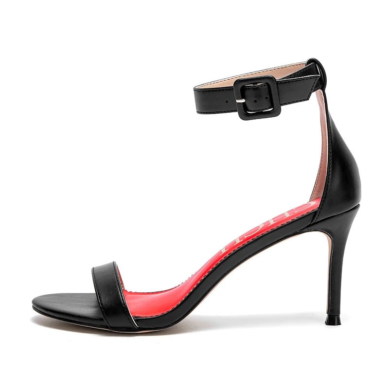 High heel sandals luxury brand 2025 summer new simple design wrap heel