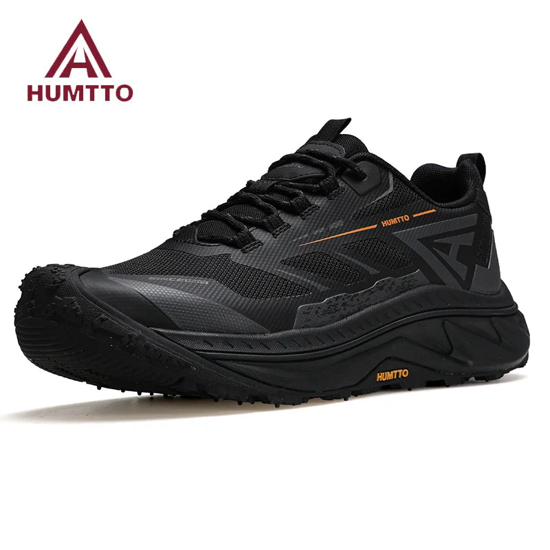 HUMTTO Sports Trail Running Chaussures Designer Tenis Man Casual Sneaker pour Hommes Respirant Léger Extérieur Noir Hommes Baskets