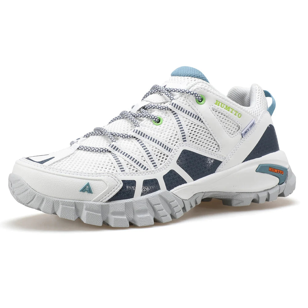 HUMTTO Women's Sports Shoes Summer Breathable Hiking Shoes Non-slip Luxury Designer Outdoor Rubber Trekking Sneakers for Women