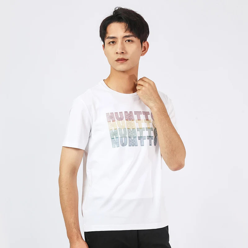 HUMTTO Quick Dry Running T-shirts for Men Women Fitness Sport T Shirt Mens Summer Breathable Cotton Short Sleeves Gym Clothing